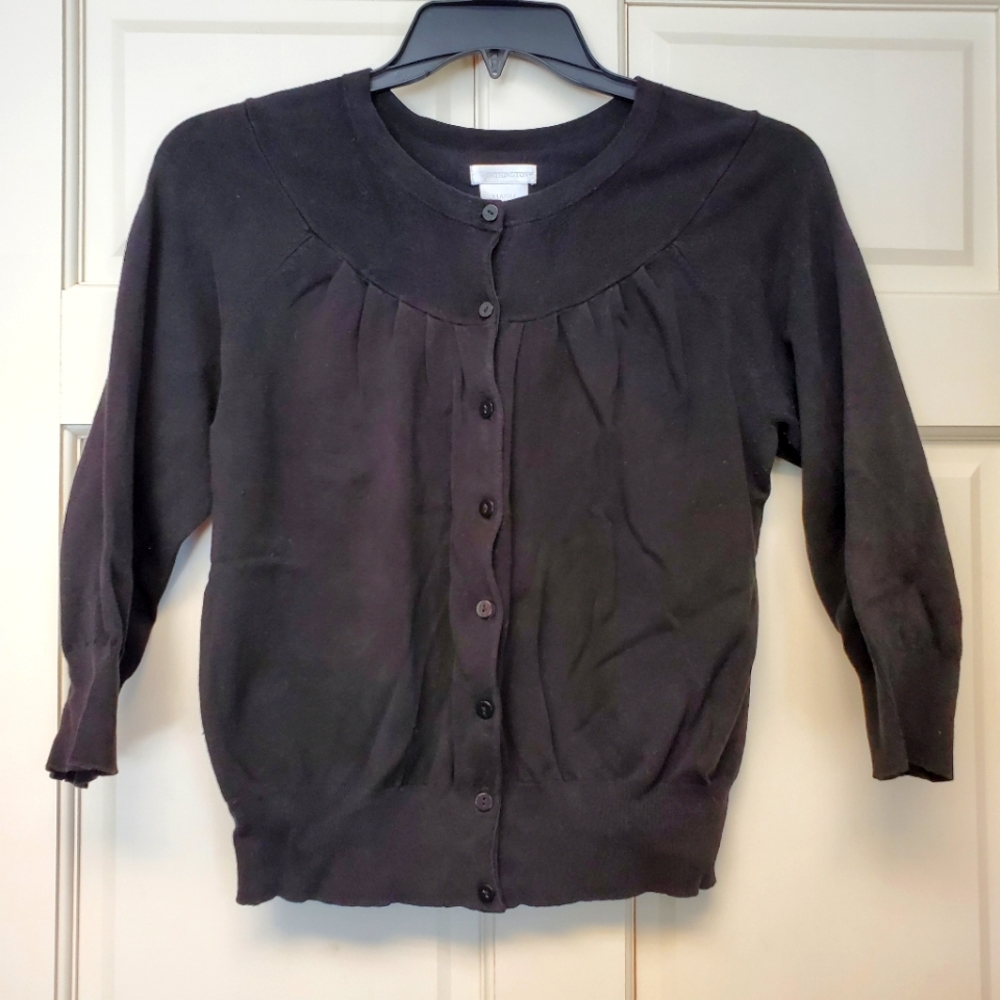 *FREE W/ PURCHASE*  Worthington silk blend smock neck cardigan